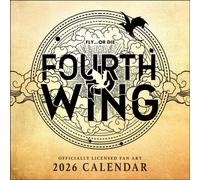 Fourth Wing Officially Licensed Fan Art 2026 Wall Calendar