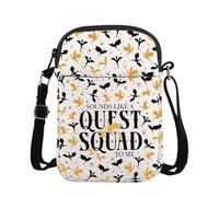 Fourth Wing Quest Squad Crossbody Bag Basgiath War College Gift Ridoc Shoulder Bag Dragon Rider Gift Bookish Handle Bag (CB, Quest Squad Mini-PY2)
