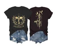 Fourth Wing Shirt Women Dragon Rider Tshirt Basgiath Graphic Tee Bookish Book Lover Top, Black5, M