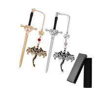 Fourth Wing Stainless Steel Bookmarks, Flying Dragon Metal Bookmark with Tassel, Book Mark for Reading Women Men Couple Book Accessories,Reading Supplies for Book Lover (Stegosaurus B)