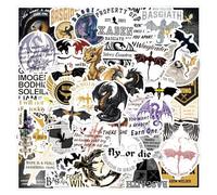 Fourth Wing Stickers, 120PCS Cute Dragon Rider Stickers, Colorful Graffiti Waterproof Vinyl Reading Bookish Decals for Water Bottles Laptop Skateboard, Teens and Adults