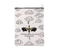 Fourth Wings Merchandise Book Sleeve Dragon Rider Gift Xaden Riorson Gift Fantasy Dragon Gift I Found Peace in You Violence Book Cover (Violence BM)