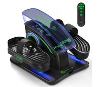 FOUSAE Under Desk Elliptical Machine for Home, 2 in 1 Electric Pedal Exerciser, Electric Leg Exerciser for Seniors with 15 Adjustable Speed, Seated