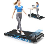 FOUSAE Walking Pad with 9% Incline, 10KM/H Treadmills for Home with Double Frame 330 LB Weight Capacity, Under Desk Walking Treadmill with 12 HIIT Programs, Magnetic Remote Control