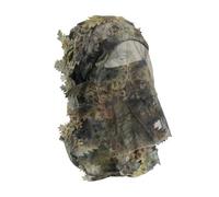 Fousam 3D Camouflage Leafy Full Face Mask Headwear, 2-in-1 Adjustable Hat Mask Netting, Sniper Veil for Ghillie Suit, Hunting