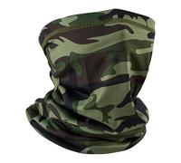 Fousam Neck Gaiter for Men, Women, Cooling Mask, Face & Neck Cover Scarf, for Sun Protection, Hiking, Fishing, Hunting, Woodland Camo, One size