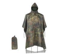 Fousam Rain Poncho, Military Tactical Poncho Camo Multi Use Waterproof Rain Coat
