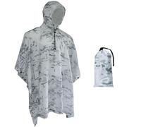 Fousam Rain Poncho, Military Tactical Poncho Camo Multi Use Waterproof Rain Coat