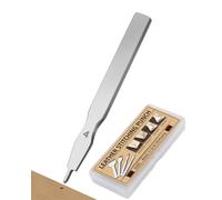 FOUSNOW 1 Prong Leather Stitching Punch, 4mm Hole Punch Tools Lacing Stitching Chisel, Leather Diamond Chisel Tools for Punching Crafts