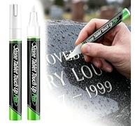 FOUTP Golden Tombstone Marker Pen, 2026 Upgrade Waterproof Stone Touch-up Pen, Strong Coverage, Ideal for Restoring Faded Grave Inscriptions (White)