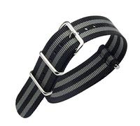 FOUUA Nylon Watch Straps Band NATO Style Choice of Color, Length & Width 18mm 20mm 22mm Replacement Ballistic Straps for Men Women