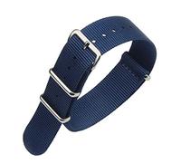 FOUUA Nylon Watch Straps Band NATO Style Choice of Color, Length & Width 18mm 20mm 22mm Replacement Ballistic Straps for Men Women