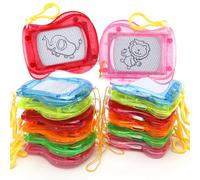 Fouvin 12-Piece Mini Magnetic Drawing Board Set for Kids - Educational Toy & Gift - Magic Board with Keychain