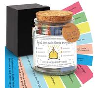 Fouvin Bible Verses Jar 90 Pieces Mini Bible Verse Cards Prayer Jar with Coloured Bible Verses Scripture Cards with Bible Verses Glass Courage Gift for Christian Encouragement Encouragement Gifts (C)