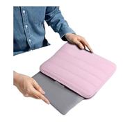 FOVAOK 13-14 Inch Laptop Bag Portable Shock-proof High-capacity Computer Bags Shatter-resistant Anti Fall Notebook Case Men Women(Pink)