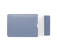 FOVAOK 13/15 inch Ultra Thin PU Leather Laptop Bag Sleeve Case Shockproof Notebook Computer Cover Pouch for Ultra-thin Laptop Sleeve(Sky Blue,15 inch)