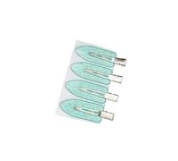 FOVAOK 2/4Pcs Acetic No Bend Seamless Hair Clips Side Bangs Barrette Makeup Washing Face Accessories Women Girls Styling Hairpin Coffee(No.10 4Pcs)