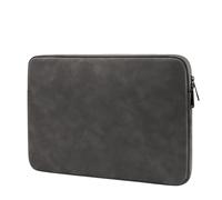 FOVAOK 2 Pcs Water-proof Leather Laptop Bag Sleeve 13 14 15 Inch Case for Suitable for All Models of Computers Notebook Computer Case(Dark grey,For 13-13.3 inch)