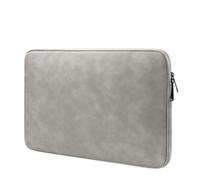 FOVAOK 2 Pcs Water-proof Leather Laptop Bag Sleeve 13 14 15 Inch Case for Suitable for All Models of Computers Notebook Computer Case(Light grey,For 14-15.4 inch)
