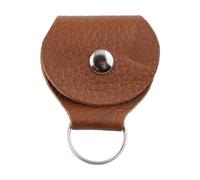 FOVAOK 2PCS PU Leather Guitar Picks Holder Bag Plectrums Pack Guitar Picks Pack Guitar Picks Holder Bag Keychain Accessories