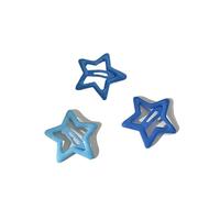 FOVAOK 3/10/12pcs Colorful Star BB Hair Clips Y2K Women Grils Cute Star Hairpin Side Barrettes Hair Grip Kids Headwear Hair Accessories(SKY BLUE)