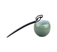 FOVAOK 47 Style Retro Sandalwood Hair Clip Hairpin Chinese Ancient Carved Wooden Chopstick Hair Stick Cosplay Party Headwear Accessories(Auspicious clouds)