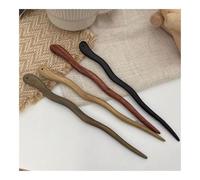 FOVAOK 4PCS Elegant Headdress Headwear Disk Hair Hanfu For Girl Hairpin Chinese Style Hair Fork Hair Accessories Wooden Hair Stick(Mix)