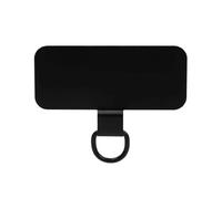 FOVAOK 5/3/1PCS Sturdy Metal Cellphone Hanging Strap Gasket Replacement Stainless Steel Mobile Phone Lanyard Tether Tabs Patch Clip(Black B,5PCS)