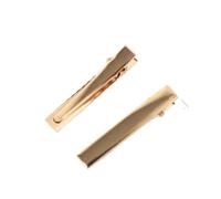 FOVAOK 50Pcs Hair Alligator Metal Hair Clips Duckbill Blank Setting Base DIY Hairpins Barrette Ornament Hair Styling Tool Accessories(4.6cm 50pcs)