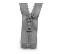 FOVAOK 5PCS 5# Resin Zipper Open End Zip For Jacket Black Sleeping Bag Tent Accessories Zipper DIY Garment Sewing Zips 55/60/70/80/90cm(Grey,90cm)