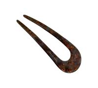 FOVAOK 5PCS U-shaped Hairpin Female Meatball Head Pan Hair Hairpin New Head Simple Chinese Hairpin Modern Style Temperament Hairpin(5008 Blue-Coffee C)