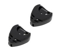 FOVAOK Black Plastic Stick On Guitar Pick Holder For Acoustic Guitars/Bass/Ukulele With Adhesive Back, Convenient Picks Placement(2 PCS)