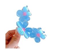FOVAOK China Fashion New Style Casual Big Small Beautiful Flowers Hair Claw Clips Accessories For Women Girls Acrylic Hairpins Headdre(Big-04)