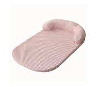 FOVAOK Cooling Summer Dog Bed Ice Silk Cooling Pet Mat Foam Sleeping Sofa Kennel Removeable Summer Cooling Fabric Dog Bed Pet Cushion(Chocolate,L)