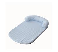 FOVAOK Cooling Summer Dog Bed Ice Silk Cooling Pet Mat Foam Sleeping Sofa Kennel Removeable Summer Cooling Fabric Dog Bed Pet Cushion(WHITE,S)