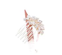 FOVAOK Crystal Leaves Hair Pins Clips Combs for Women Bride Hair Jewelry Wedding Hair Accessories Rhinestone Party Hairpin Headpiece(Style 03)