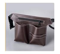 FOVAOK Detachable Barber Fanny Pack Satchel Kit Hairstylist Large Capacity Scissors Bag Hair Bags Barber Backpack Barber Bag(Coffee,1PCS)