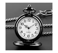 FOVAOK Fashion 37CM Fob Chain Smooth Steel Quartz Pocket Watch Vintage Roman Nmber Dial Pendant Fob Watch Gifts Clock(CF1002)