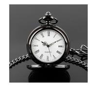 FOVAOK Fashion 37CM Fob Chain Smooth Steel Quartz Pocket Watch Vintage Roman Nmber Dial Pendant Fob Watch Gifts Clock(CF1905)