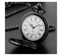 FOVAOK Fashion 37CM Fob Chain Smooth Steel Quartz Pocket Watch Vintage Roman Nmber Dial Pendant Fob Watch Gifts Clock(CF1479)