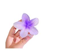 FOVAOK Fashion Beach Vacation Bohemia Egg Flower Hair Claw Hair Clips Gradient Flower Hair Accessories Set Beach Style Hairpins Flower(Purple)