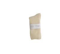 FOVAOK Kawaii Cute Solid Color Cashmere Thermal Socks Sox Wool Socks Women Autumn Winter Thick Warm Long Socks(Cream White)