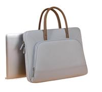 FOVAOK Laptop Bag 12/13.3/14/15.6/16 Inch,Women Lady Handle Case For Notebook Computer PC Handbag Briefcase(Grey,For 12-13 inch)