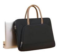 FOVAOK Laptop Bag 12/13.3/14/15.6/16 Inch,Women Lady Handle Case For Notebook Computer PC Handbag Briefcase(Black,For 15.6-16 inch)
