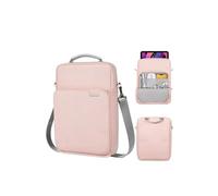 FOVAOK Laptop Carrying Case fits for 9-13-Inch Laptop and Tablet Shoulder Strap Durable Water-Repellent Fabric Business Casual School(Pink,9-11inch)