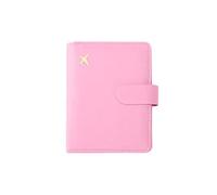 FOVAOK Leather Passport Holder Covers Case Waterproof Travel Credit Card Wallet Cute Passport Book for Women/Men Buckle Passport Cover(A Pink)