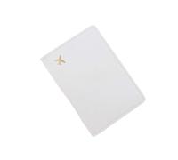 FOVAOK Lover Couple Passport Cover Hot Stamping Simple Plane Women Men Travel Wedding Passport Cover Holder Fashion Wedding Gift(6)