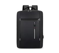 FOVAOK Men's Waterproof Backpack USB School Backpack 15.6 Inch Laptop Backpack Unisex Book Bag Bagpacks Men Stylish Back Pack(Black)
