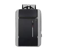FOVAOK Men's Waterproof Backpack USB School Backpack 15.6 Inch Laptop Backpack Unisex Book Bag Bagpacks Men Stylish Back Pack(GRAY)