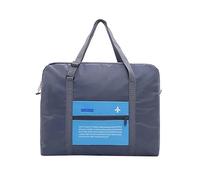 FOVAOK New 32L Large Capacity Travel Hand Luggage Bag Big Size Folding Carry-on Duffle Bag Foldable Nylon Travel Bag Fashion Duffle Bag(Blue,1PCS)
